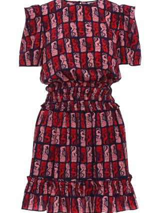 Синее платье KENZO: фото - Invogue